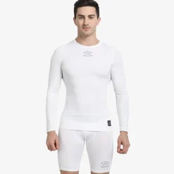 Fitness And Gym Tops*Shrey Intense Baselayer Long Sleeve Top in White