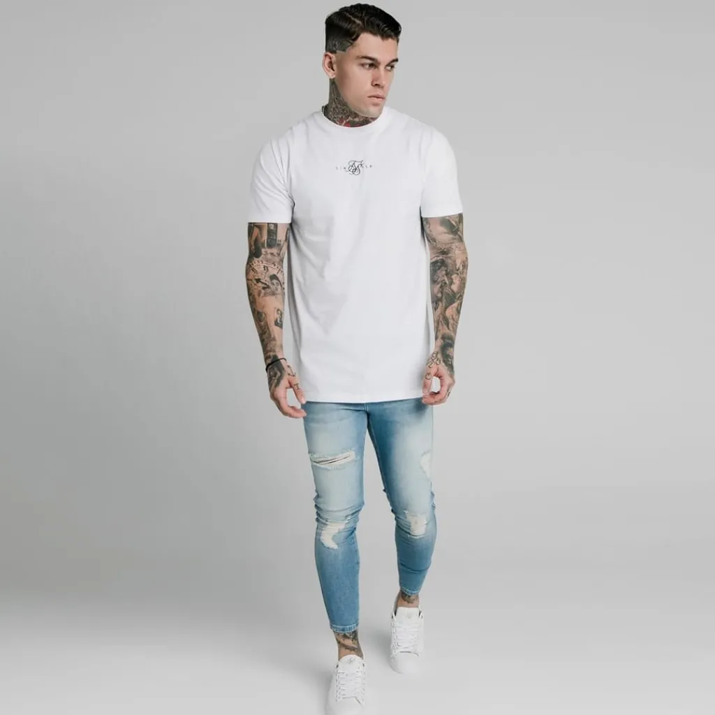 Jeans*SikSilk Distressed Skinny Jeans in Blue