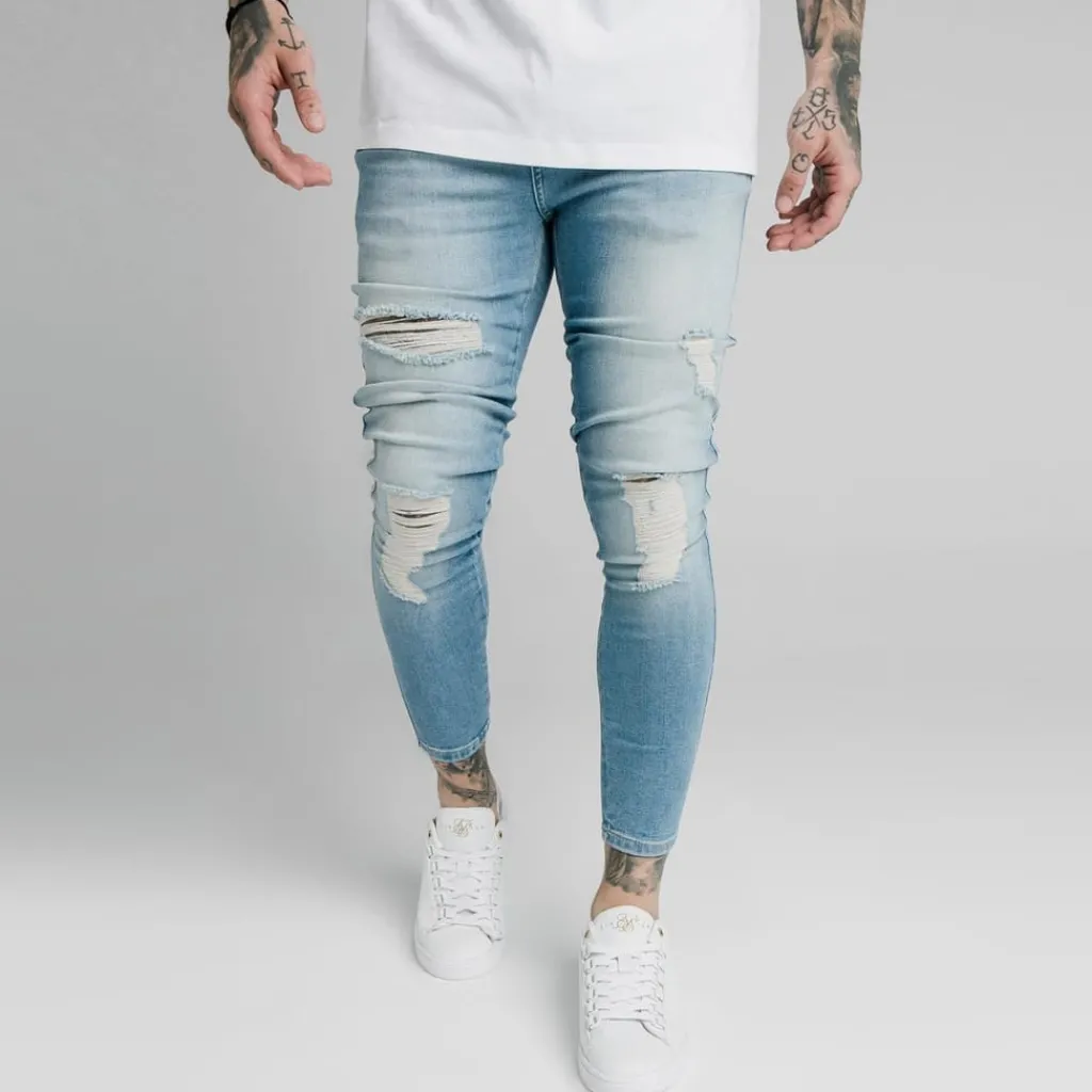 Jeans*SikSilk Distressed Skinny Jeans in Blue