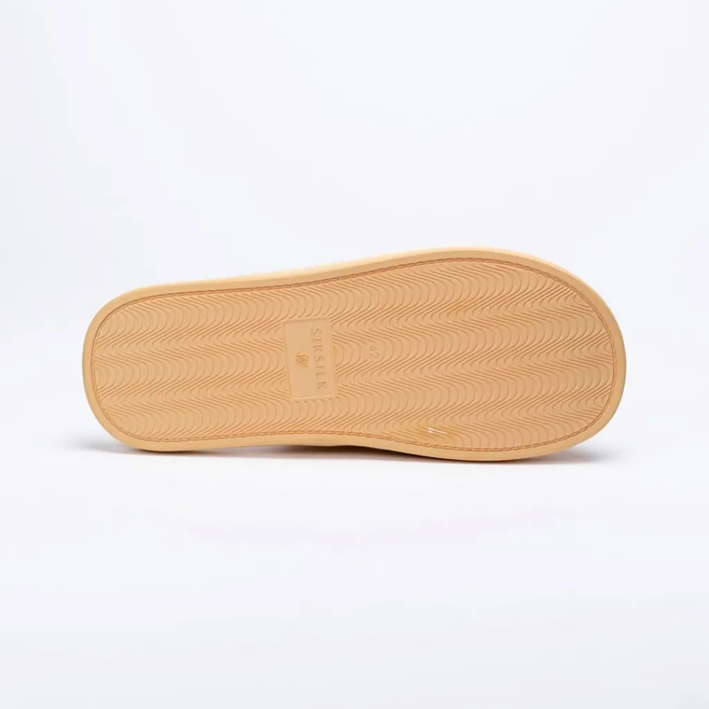 Slippers*SikSilk Slides Mules Flats in White