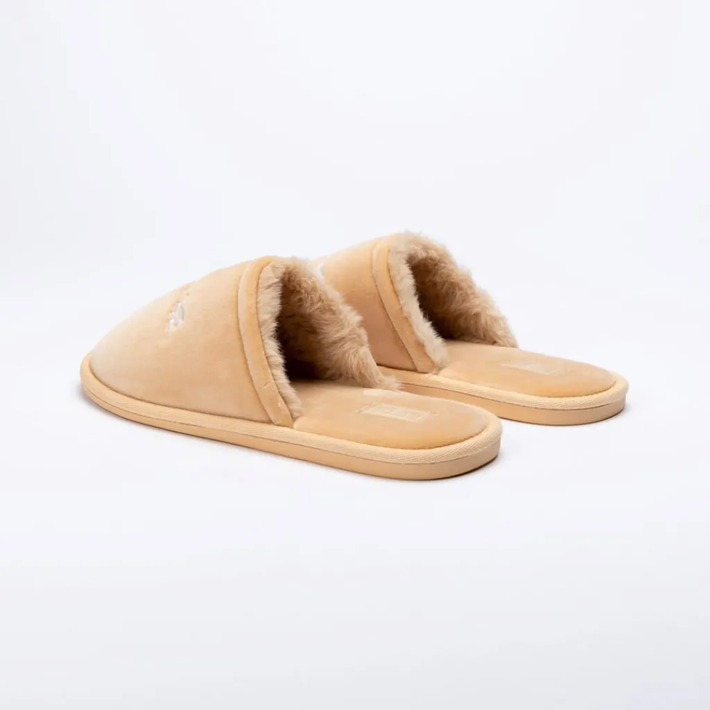 Slippers*SikSilk Slides Mules Flats in White