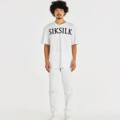 Jeans*SikSilk St Jean Straight Leg Pants in White