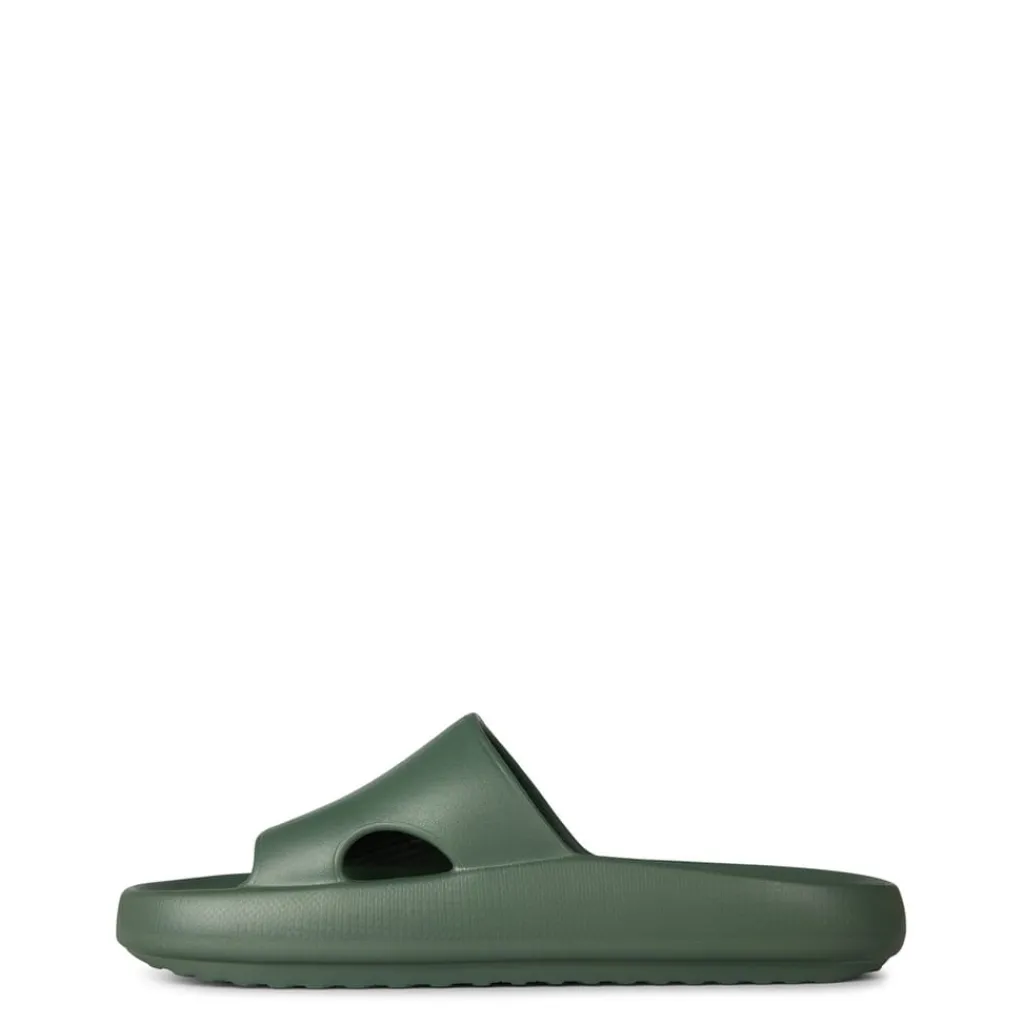 Beach Shoes*Skechers Arch Fit Horizon Flatform Slides in Green