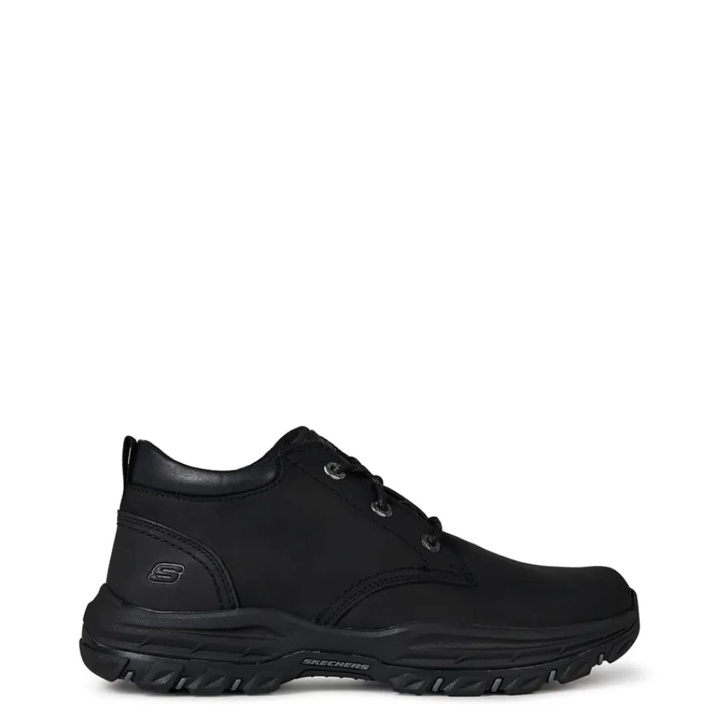 Boots*Skechers Chukka Boot Round Toe Shoes in Black