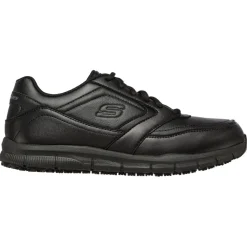 Shoes*Skechers Mens Work Relaxed Fit: Nampa Sr Work Trainers in Black