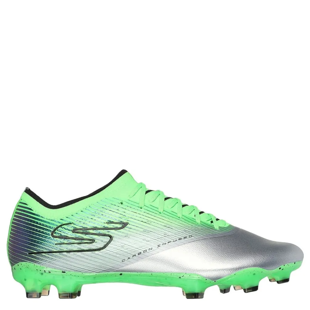 Football Boots*Skechers Razor Adults Firm Ground Football Boots in Silver
