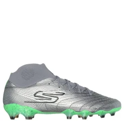 Football Boots*Skechers Skx 01 High Adults Firm Ground Football Boots in Silver