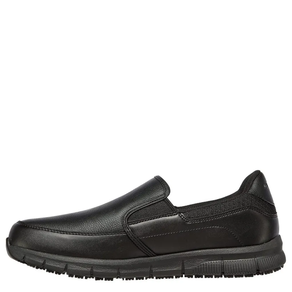 Shoes*Skechers Work Relaxed Fit: Nampa Groton sr in Black