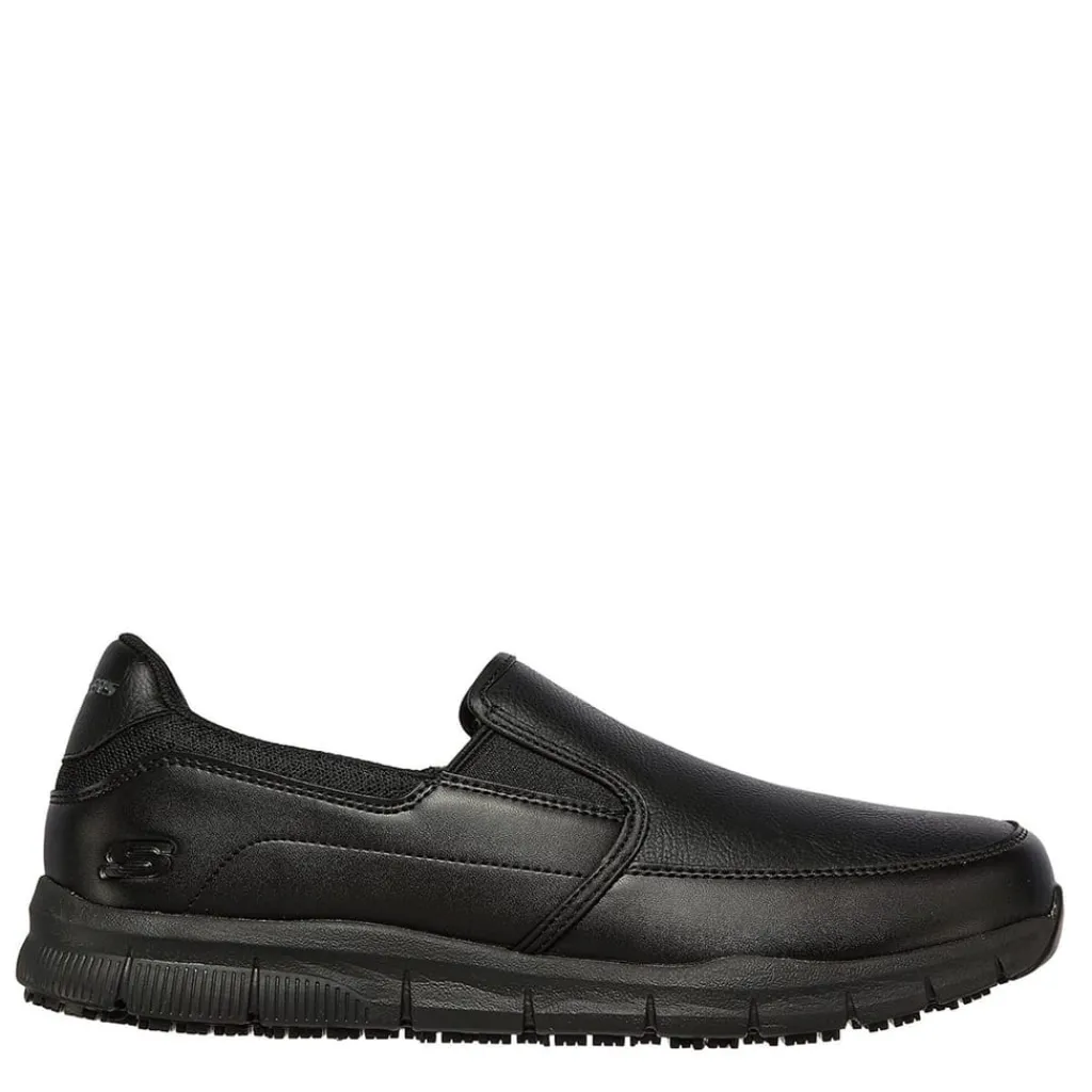 Shoes*Skechers Work Relaxed Fit: Nampa Groton sr in Black