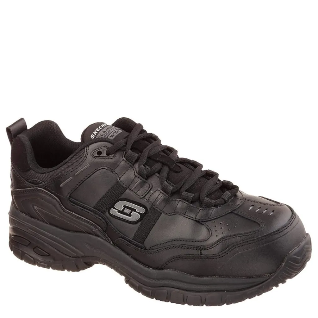 Boots*Skechers Work Stride Mens Safety Shoes in Black