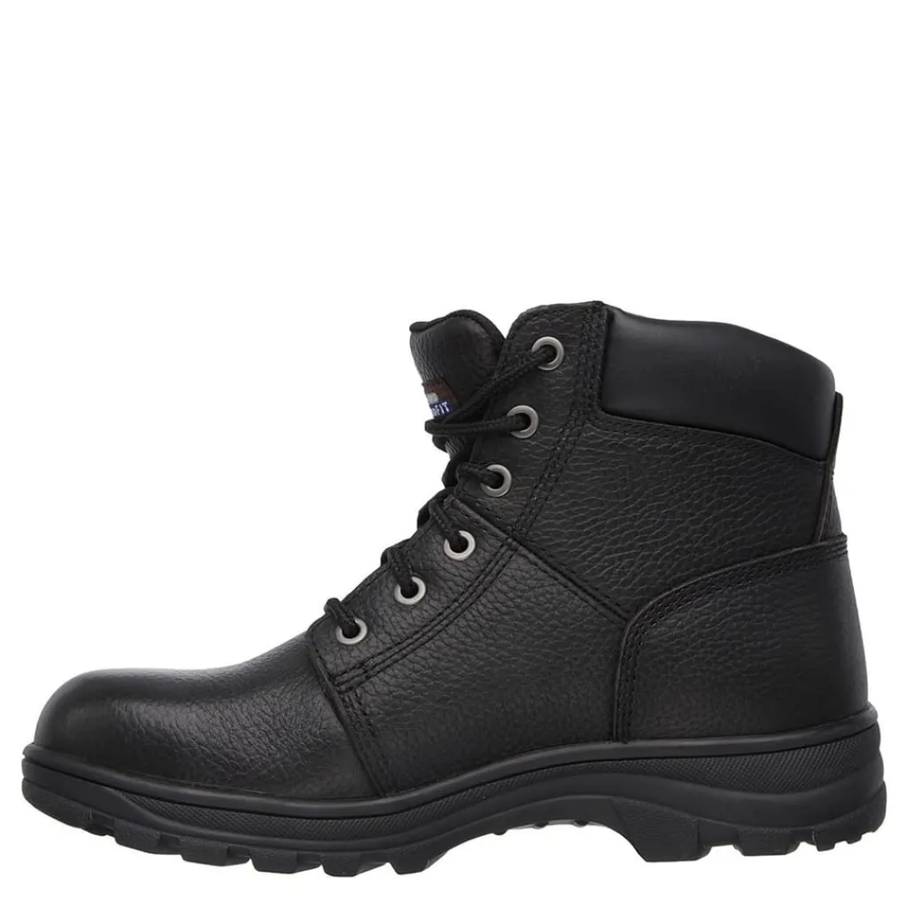 Boots*Skechers Work Workshire Mens Steel Toe Cap Safety Boots in Black