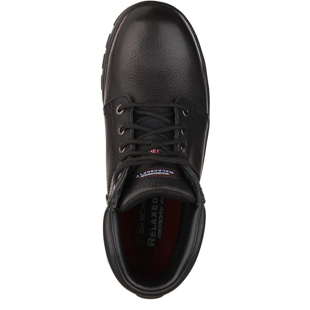 Boots*Skechers Work Workshire Mens Steel Toe Cap Safety Boots in Black