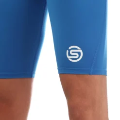 Fitness And Gym Shorts|Fitness And Gym Pants*Skins Series-1 Half Tights in Blue