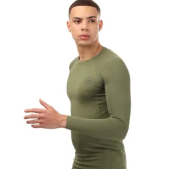 Fitness And Gymwear*Skins Series-2 Long Sleeve Top in Khaki