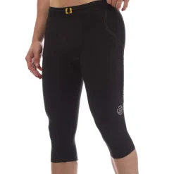 Fitness And Gym Pants|Fitness And Gymwear*Skins Series-3 Thermal 3/4 Tights in Black