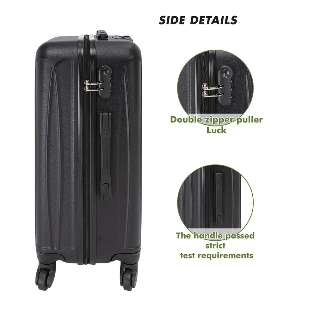 Bags*Slazenger 3 Piece Suitcase Set in Black