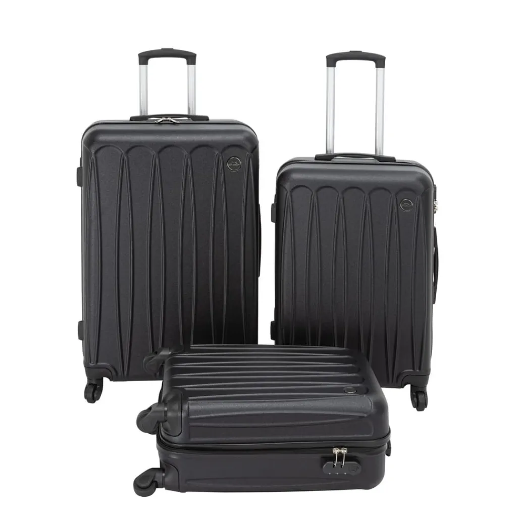 Bags*Slazenger 3 Piece Suitcase Set in Black