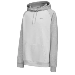 Hoodies*Slazenger Mens Fleece Contrast Hoodie in Grey
