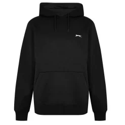 Hoodies*Slazenger Mens Fleece Hoodie in Black