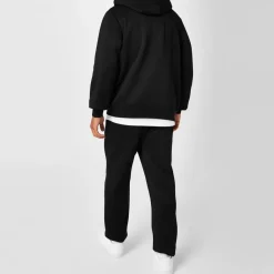 Hoodies*Slazenger Mens Fleece Hoodie in Black