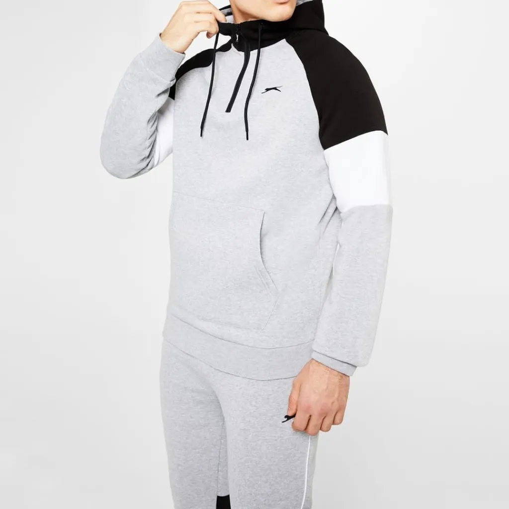 Tracksuits*Slazenger Mens Fleece Tracksuit in Grey