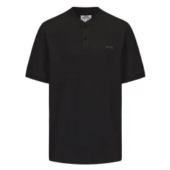 Polo Shirts*Slazenger Mens Leisure Henley Polo Short in Black