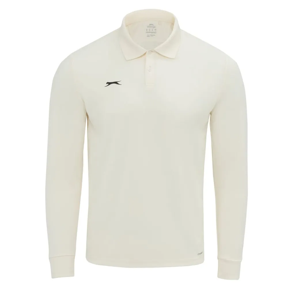 Shirts*Slazenger Mens Length Sleeves Shirt in White