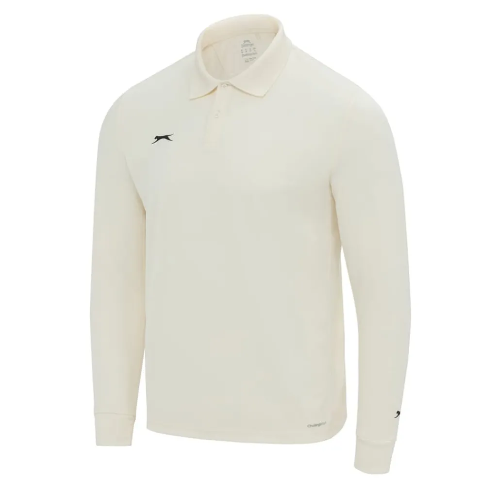 Shirts*Slazenger Mens Length Sleeves Shirt in White