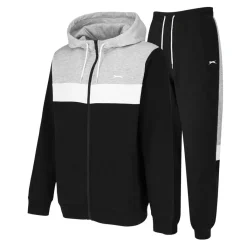 Tracksuits*Slazenger Mens Zip Tracksuit in Black