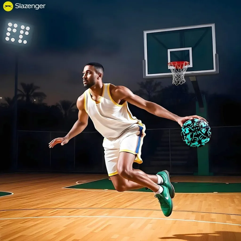 Assorted*Slazenger Neo Basketball in Green