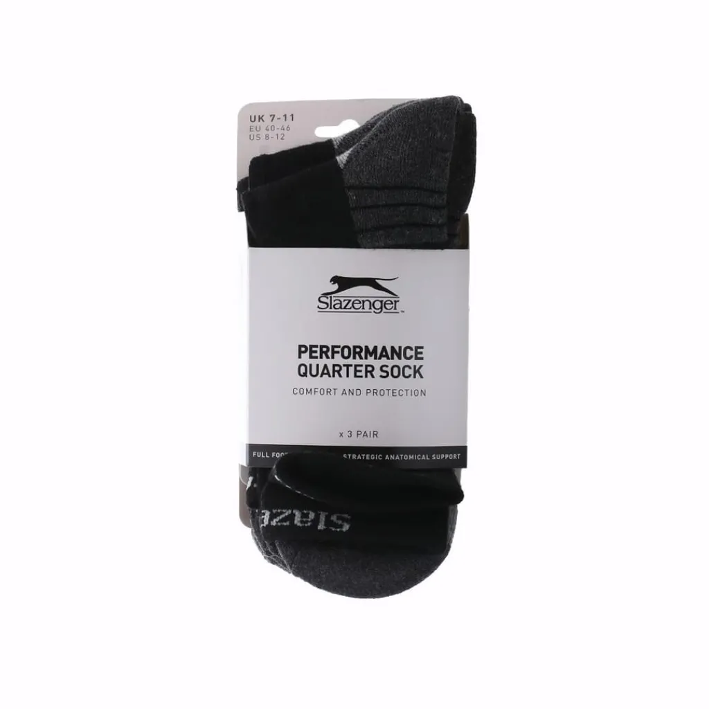 Underwear And Socks*Slazenger Socks 3 Pack in Black