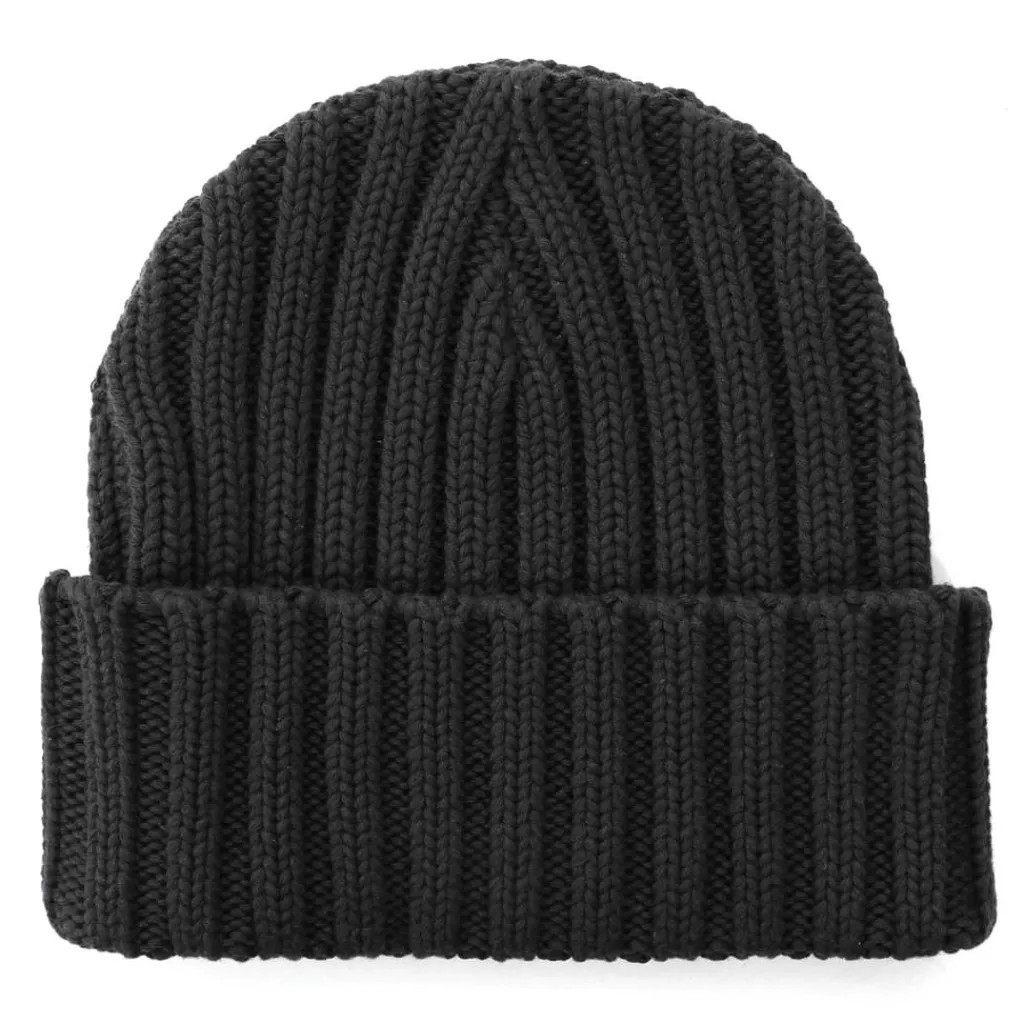 Caps-Hats*Societe Noir Noir Rib Beanie in Black