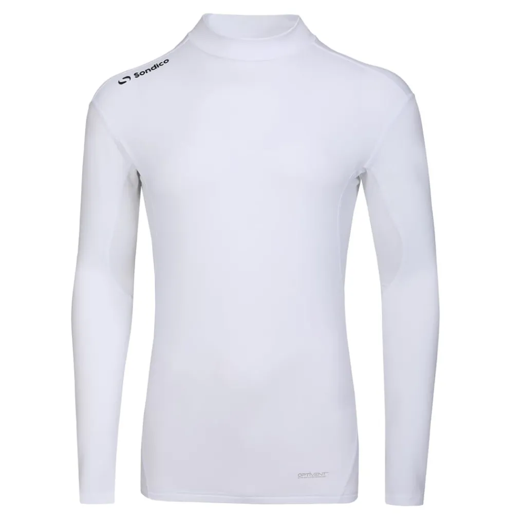 Fitness And Gym Tops*Sondico Mens Base Mock Neck in White
