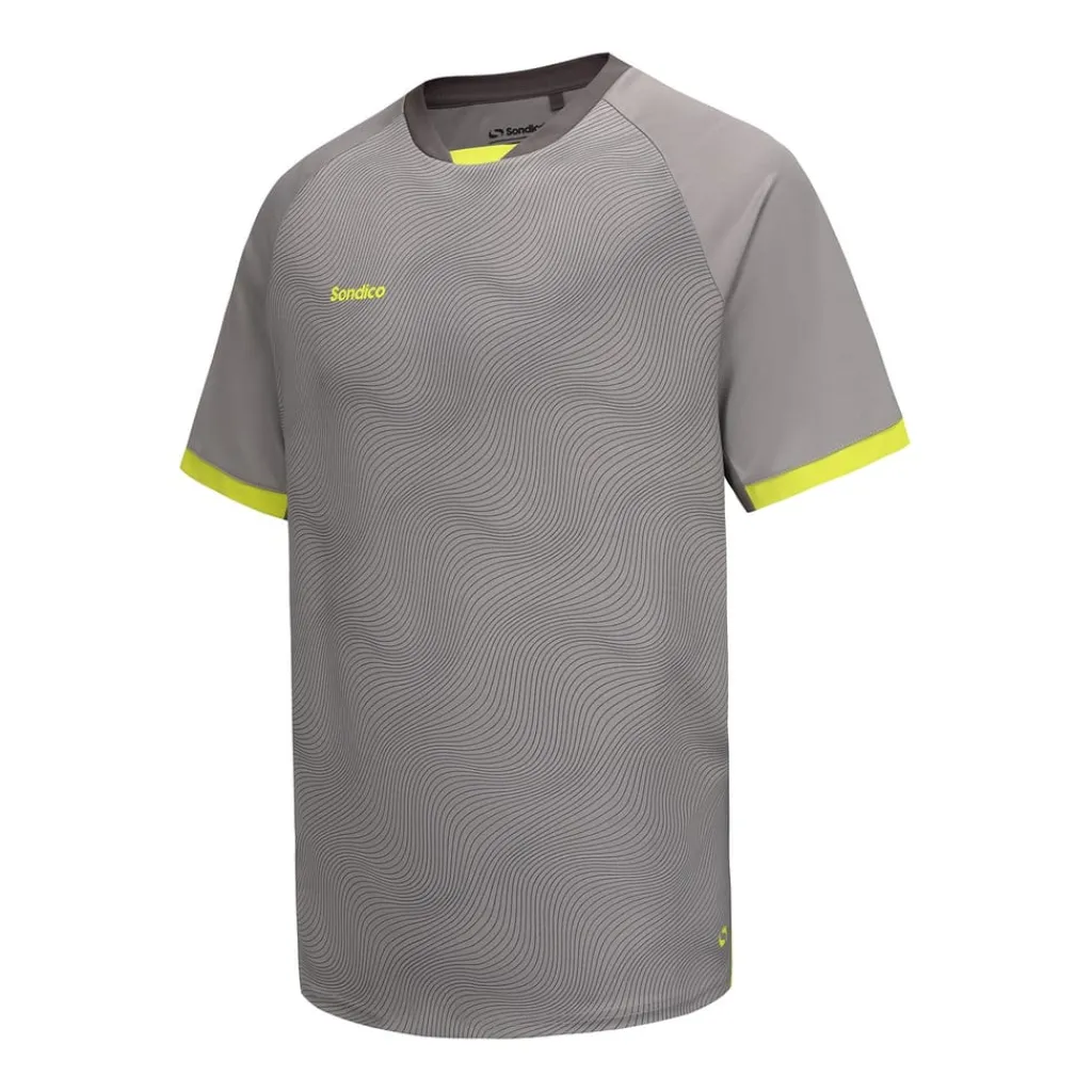 Football And Rugby Clothing*Sondico Mens Blaze Football T-Shirts in Grey