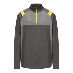 Fitness And Gym Tops*Sondico Mens Blaze Quarter Zip Football Drill Top in Grey