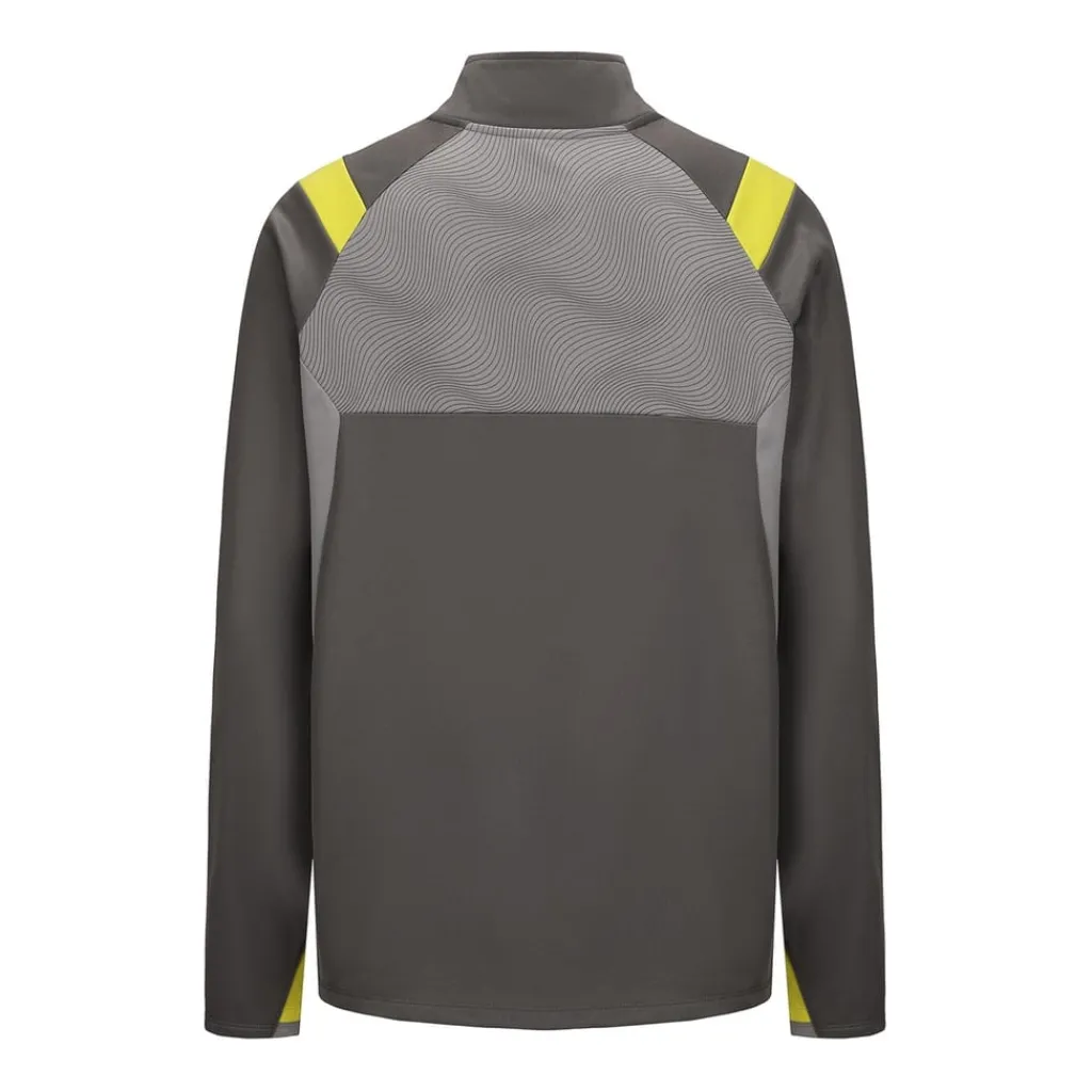 Fitness And Gym Tops*Sondico Mens Blaze Quarter Zip Football Drill Top in Grey