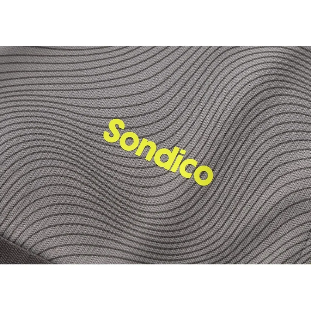 Fitness And Gym Tops*Sondico Mens Blaze Quarter Zip Football Drill Top in Grey