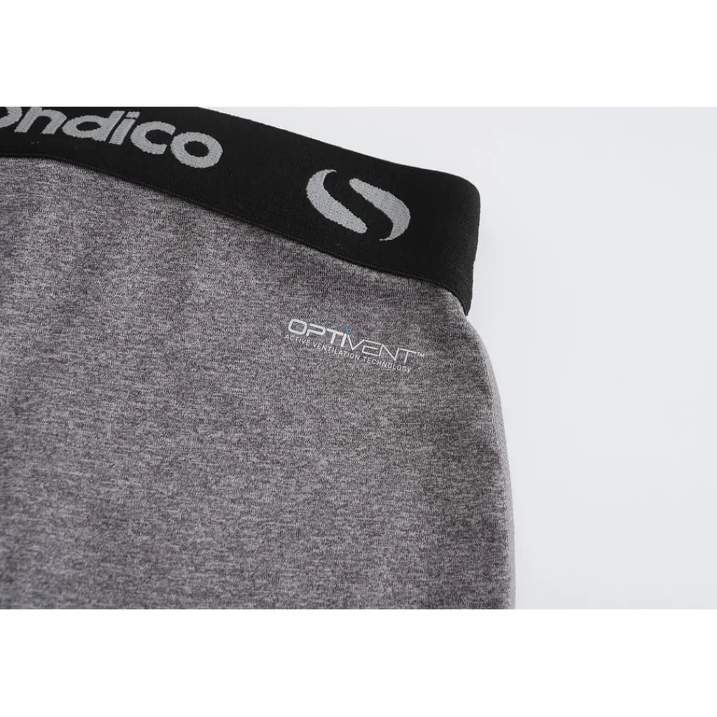 Fitness And Gymwear*Sondico Mens Core Three Quarter Base Layer Tights in Grey