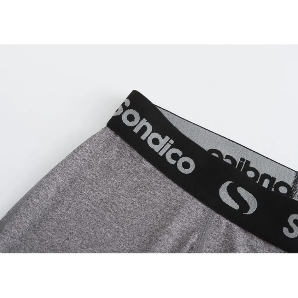 Fitness And Gymwear*Sondico Mens Core Three Quarter Base Layer Tights in Grey