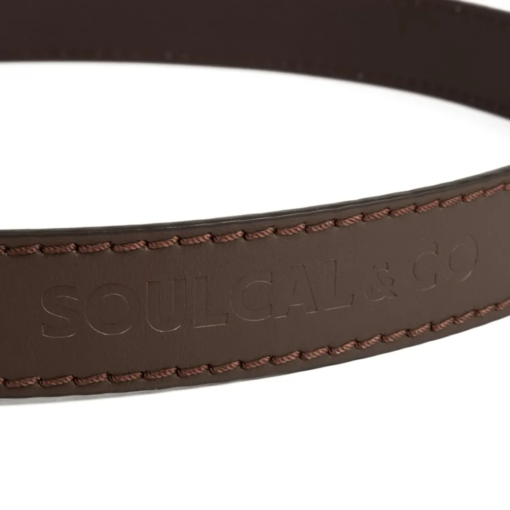 Belts*SoulCal Logo Belt in Brown