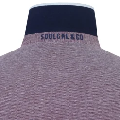 Polo Shirts*SoulCal Mens Pique Polo Shirt in Purple