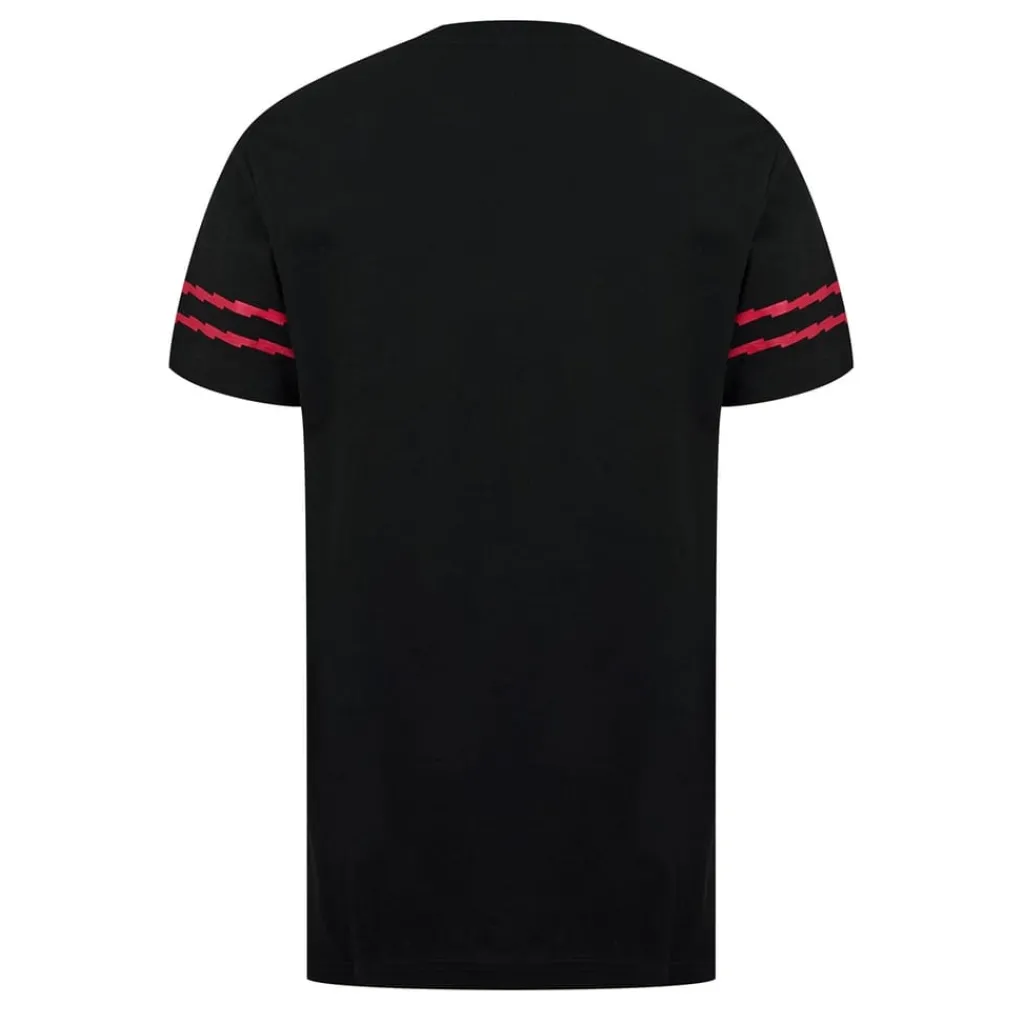Football And Rugby Clothing*Source Lab Arsenal Graphic T-Shirt Adults in Black