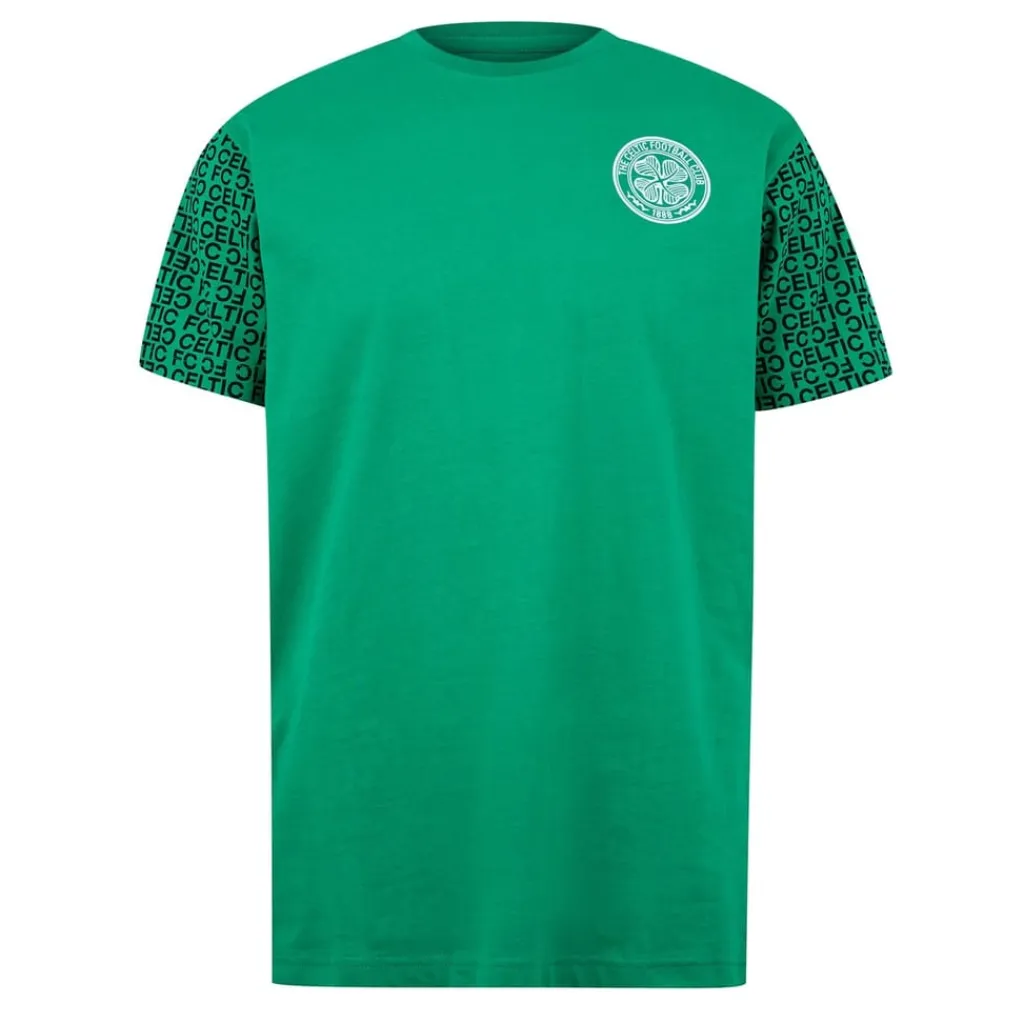 Football And Rugby Clothing*Source Lab Celtic Graphic T-Shirt Adults in Green