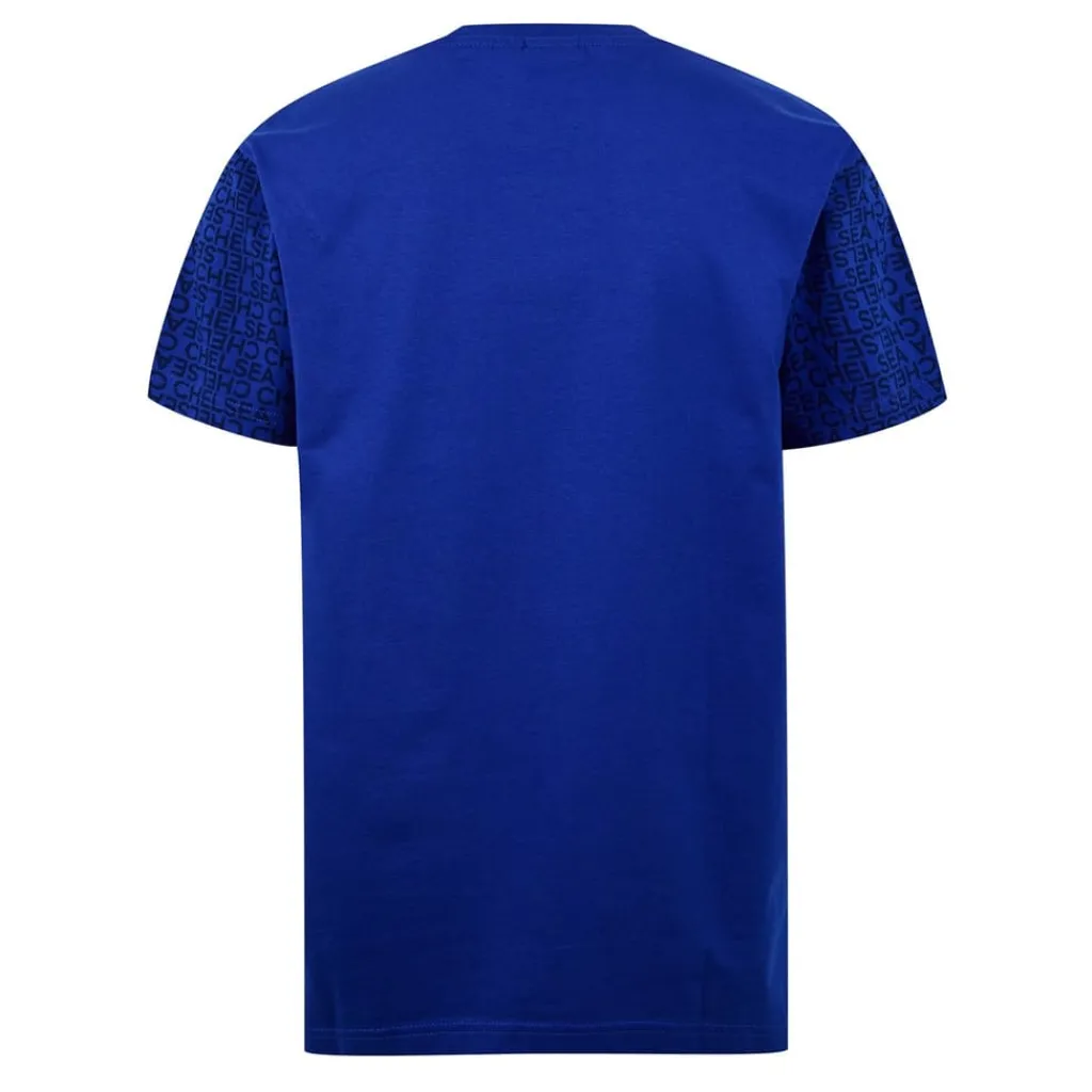 Football And Rugby Clothing*Source Lab Chelsea Graphic T-Shirt Adults in Blue