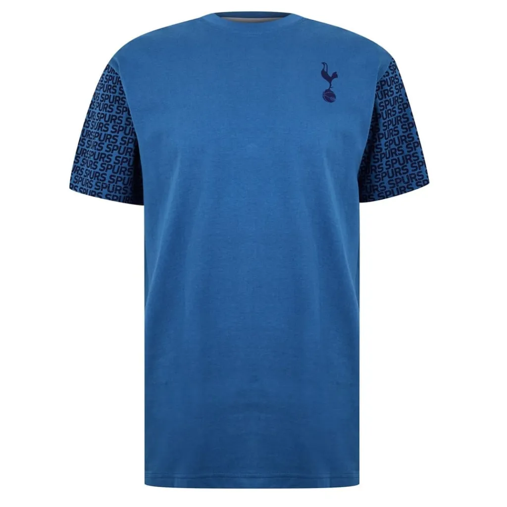 Football And Rugby Clothing*Source Lab Tottenham Hotspur Graphic T-Shirt Adults in Blue