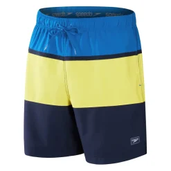 Shorts*Speedo Colorblock Redondo Edge Volley 17 Water Shorts in Blue yellow