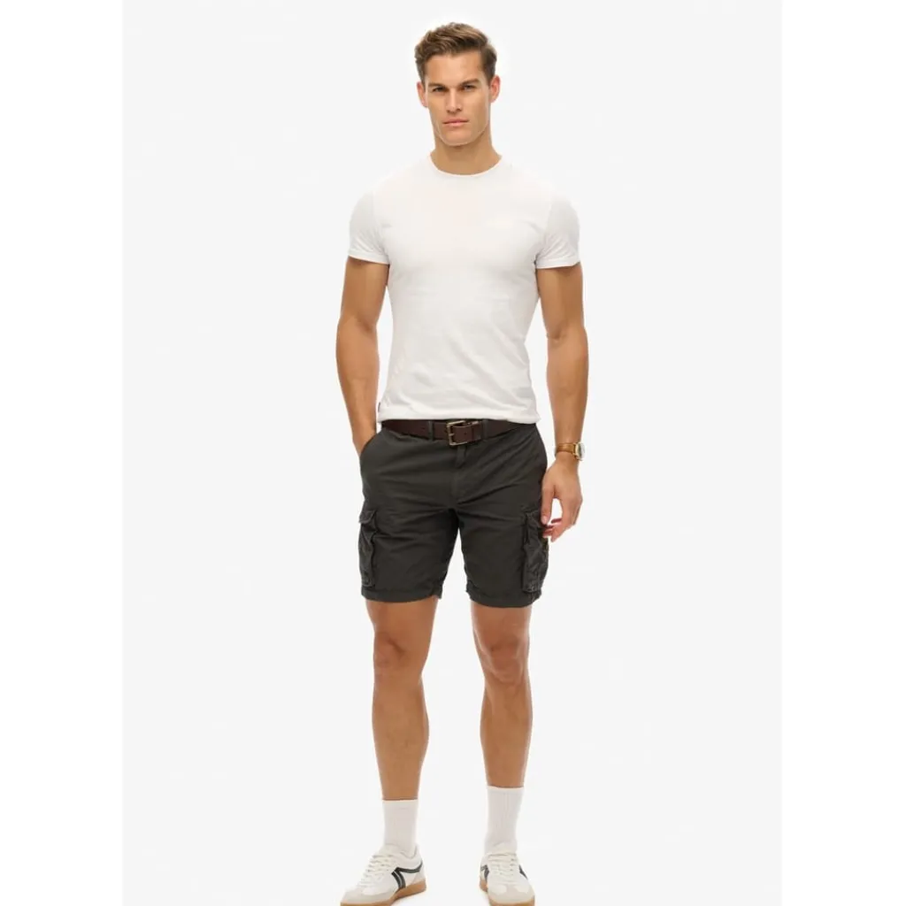 Shorts*Superdry Cargo Shorts with Utility Pocket in Black