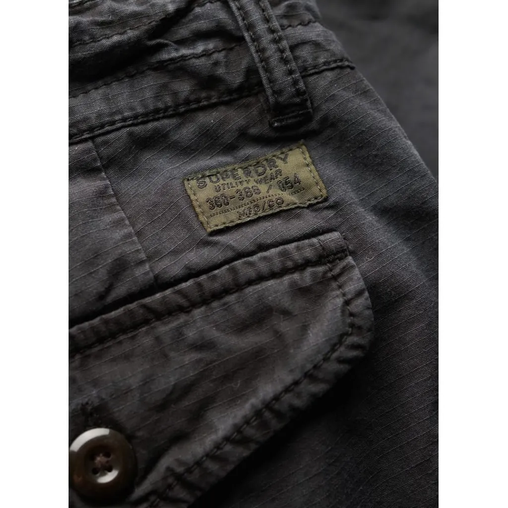 Shorts*Superdry Cargo Shorts with Utility Pocket in Black
