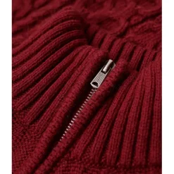 Knitwear*Superdry Jacob Regular Fit Crew Neck Sweater in Red