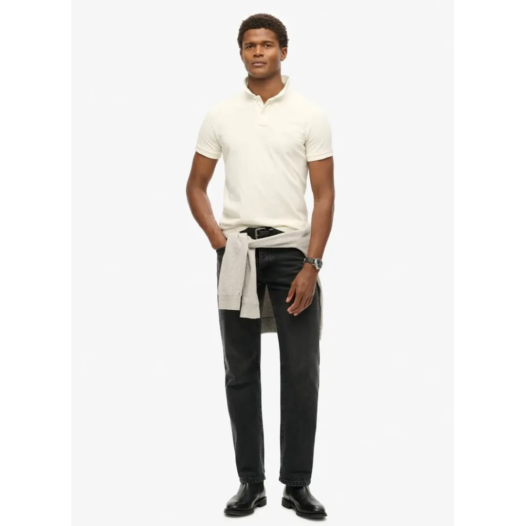 Polo Shirts*Superdry Regular Fit Dstryd Polo Shirt in White